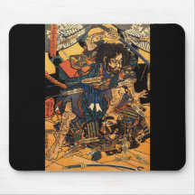 Samurai i strid, circa 1800's mus mattor