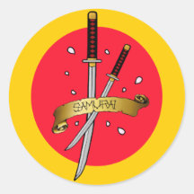 Samuraisvärdtatuering Klistermärken