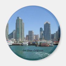 San Diego horisont Kylskåpsnagnet