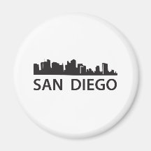 San Diego horisont Kylskåpsnagnet