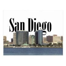 San Diego horisont med San Diego i himmlen Vykort
