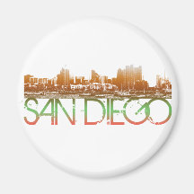 San Diego horisontdesign Magnet För Kylskåp
