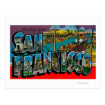 San Francisco CaliforniaLarge brevplatser Vykort