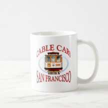 San Francisco kabelbil Kaffe Koppar