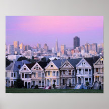 San Francisco Kalifornien. Beskåda av Victorian Print