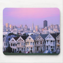 San Francisco Kalifornien. Beskåda av Victorian Mus Matta