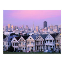 San Francisco Kalifornien. Beskåda av Victorian Vykort