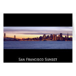 San Francisco solnedgång Kort