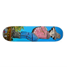 San Jose Kalifornien USA träcowboylandmark Skate Deck