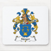 Sanger familjvapensköld mus mattor