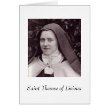 Sanktt Therese av Lisieux Hälsningskort