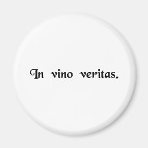 Sanningen är i wine. kylskåpsnagnet