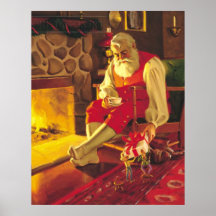 Santa Claus-St. Nikolaus affisch