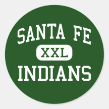 Santa Fe - indier - högstadium - Santa Fe Texas Klistermärken