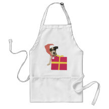 Santa för jackRussell Terrier hatt Förkläden