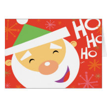 Santa hälsningkort