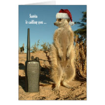 Santa kallar dig - säsonhälsningar 3 hälsnings kort