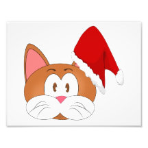 Santa katt fotontryck