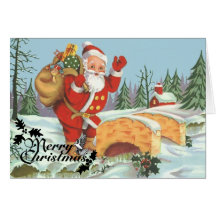 Santa kommer till townen kort