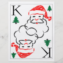 Santa - kung av träd flygblad designs