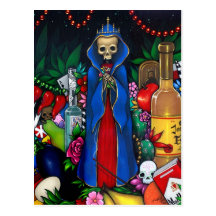 Santa Muerte VYKORTday of the dead