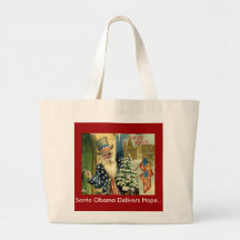 Santa Obama vid Amazory Tote Bags