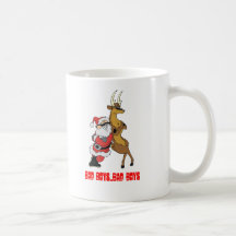 santa och raindeertuff, dåligapojkar. Dåligapojkar Kaffe Muggar