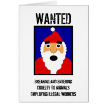 Santa önskade kort