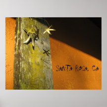 Santa Rosa Ca.-konsttryck! Affischer