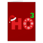 santa skrattar på jul kort