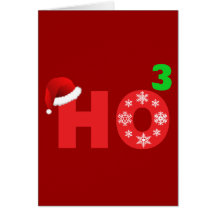 santa skrattar på jul kort