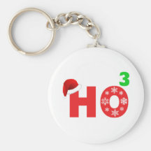 santa skrattar på jul nyckel ring