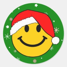 Santa Smiley Klistermärken