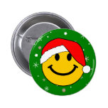 Santa Smiley Knapp Med Nål
