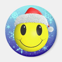 Santa Smiley Magneter För Kylskåp
