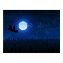 Santa som flyger 2 vykort