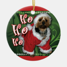 Santa Yorkie prydnad Jul Dekorationer
