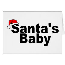 Santas baby hälsningskort