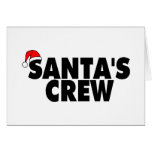 Santas besättning hälsnings kort