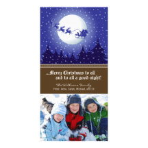 Santas beställnings- helgdag Photocard (bruntet) f Anpassade Foto Kort