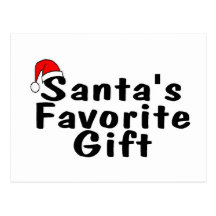 Santas favoritgåva vykort