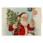 Santas god jul hälsnings kort