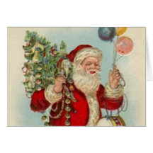 Santas god jul hälsnings kort
