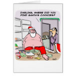 Santas kakor hälsningskort