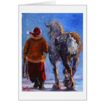 Santas person som drar en skottkärra av S. Fuess Hälsnings Kort