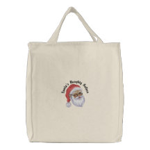 Santas stygga hjälpreda broderad kasse