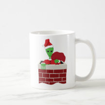 Santas utomjordiska hjälpreda kaffe muggar