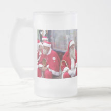 Santas värld runt kaffe koppar