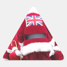 Santas värld runt triangle stickers