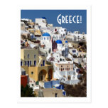 Santorini Grekland Vykort